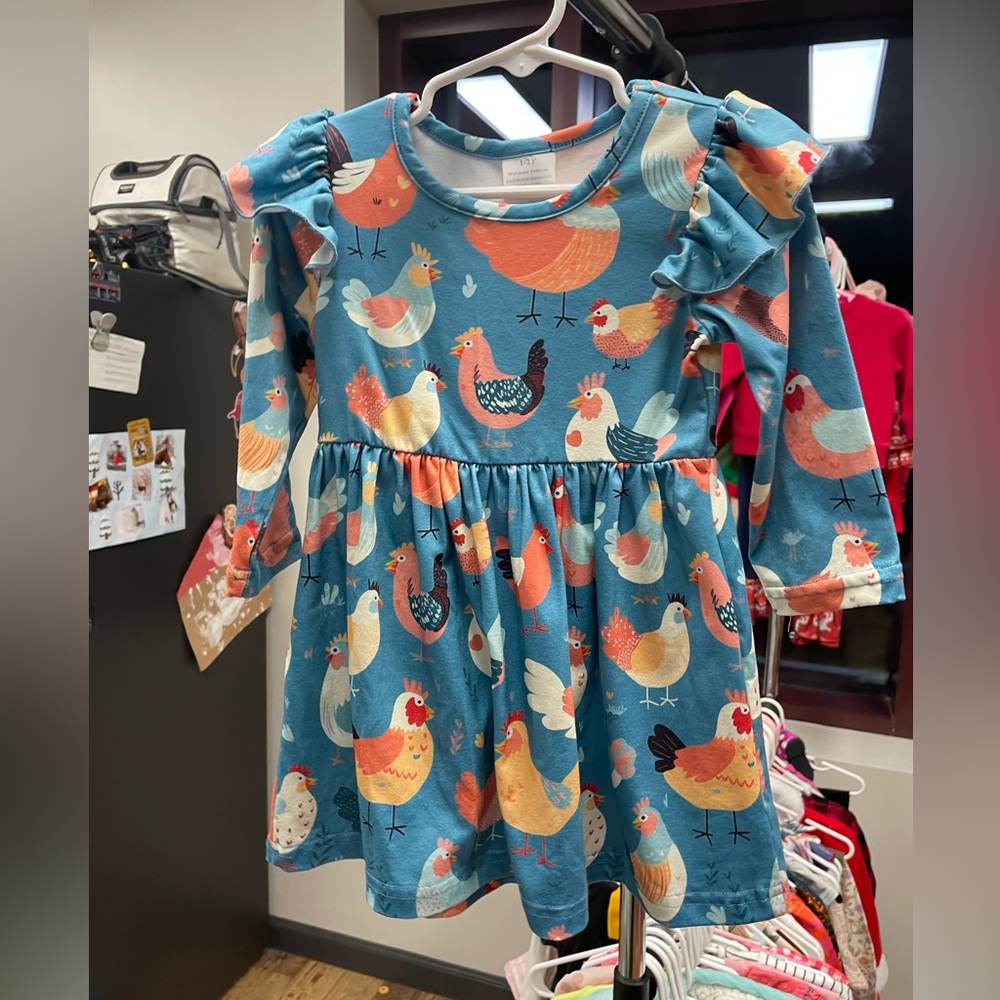 2T girls chicken dress